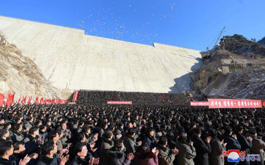 朝鲜八乡水坝竣工 去年被金正恩狠批:30多年未完工